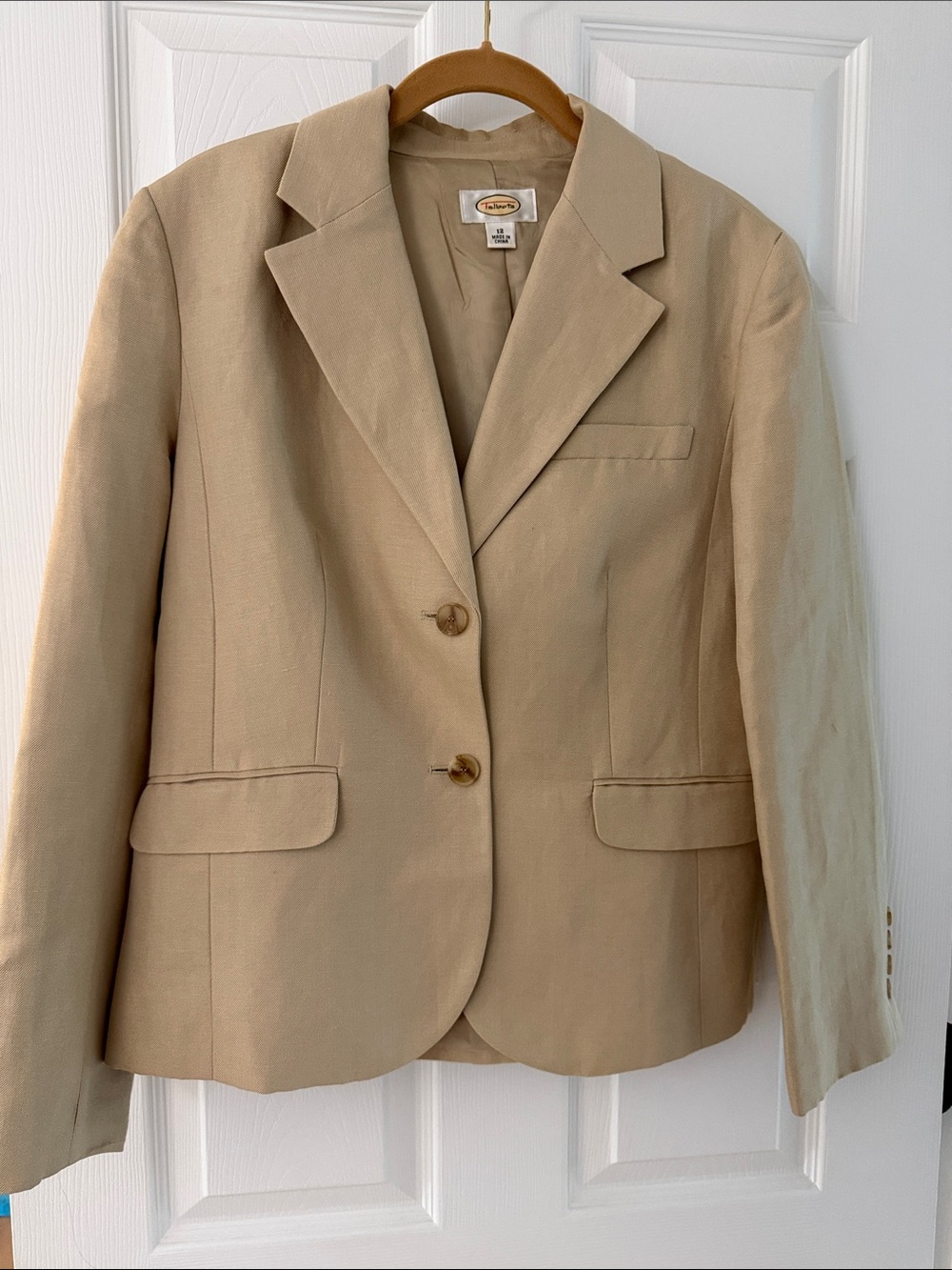 Talbots Khaki Beige Tailored Women's Blazer